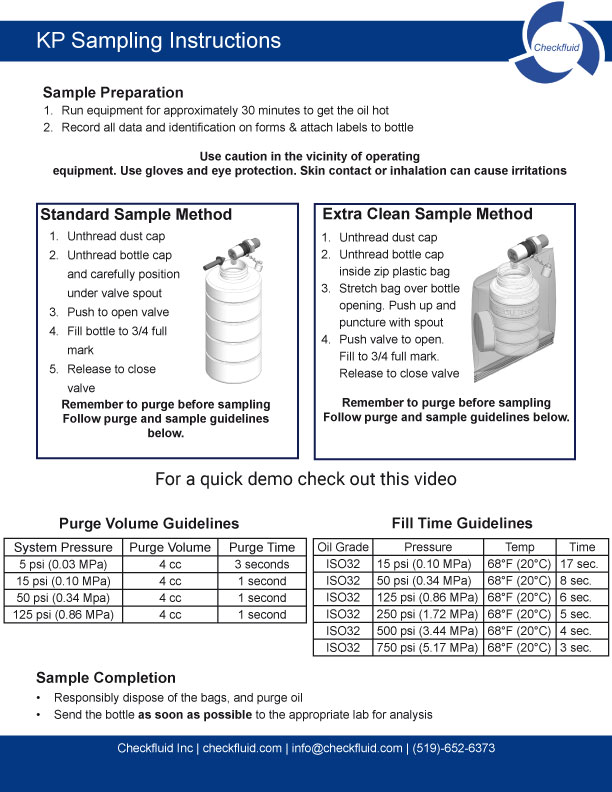 KP Sampling Instructions