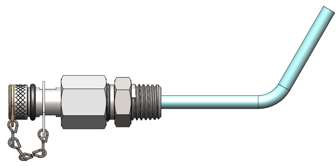 LTJ Sampling Tube With Bent Sampling Tube