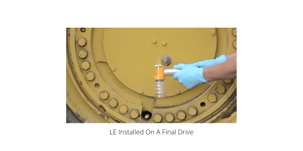 LE Sampling Valve installed in a final drive